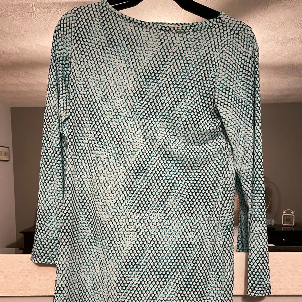 Snake print MK long sleeve dress